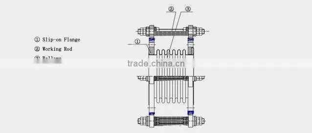 carbon steel flange stainless steel bellows expansion joint