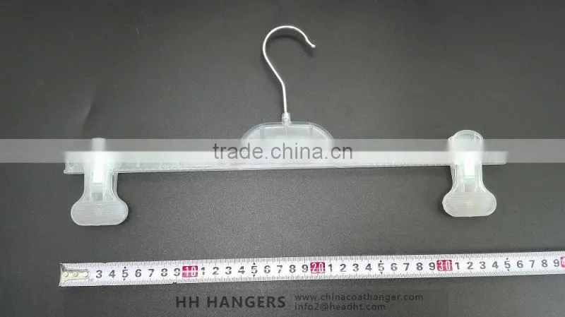 High quality plastic transparent trousers hanger