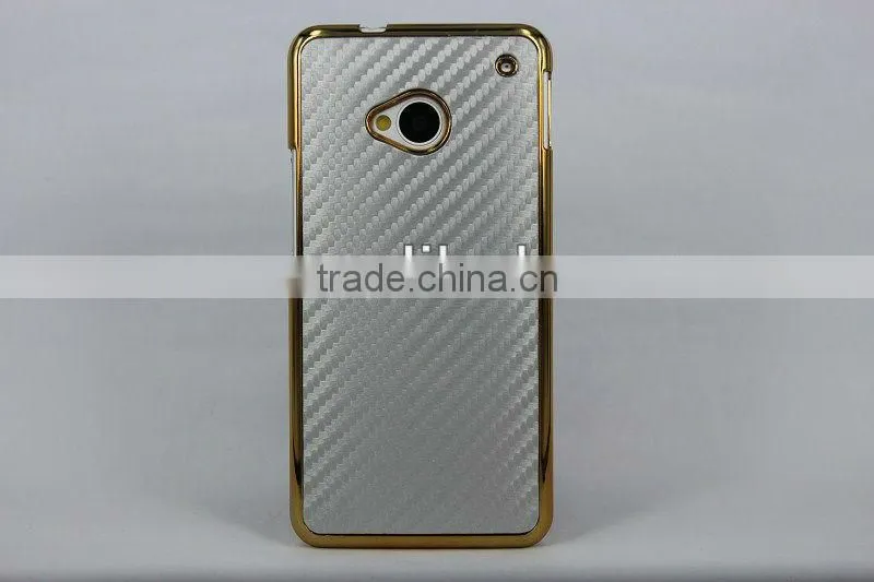 For HTC One M7 Case Carbon Fiber Design
