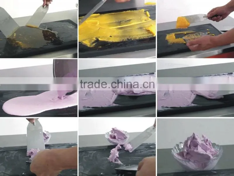 2015 New Style Marble Slab Top Fried Ice Cream Machine with good after sale
