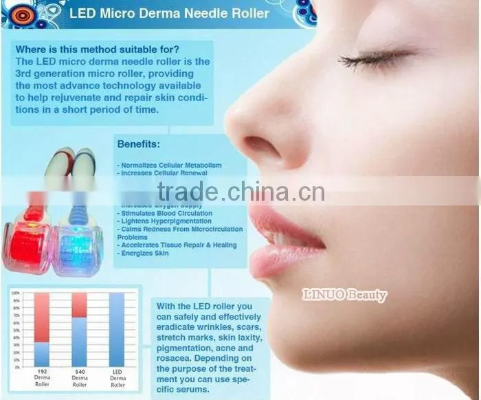 205 the most professional +powerful 540 needle facial beauty roller