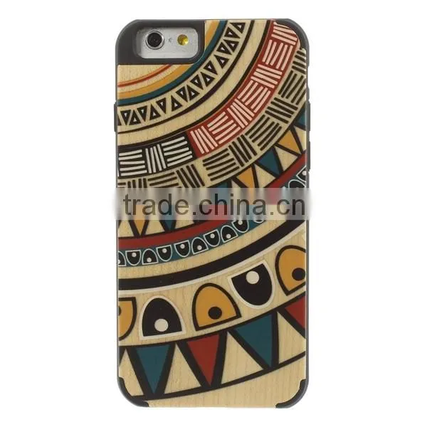 The newest style and hot sale Real Walnut Coated Case For Apple Iphone 6 4.7