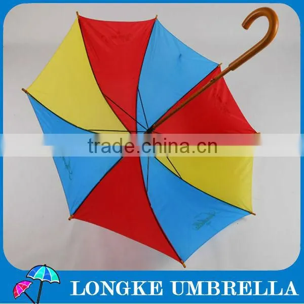 24" Wooden Straight Umbrella/solid color