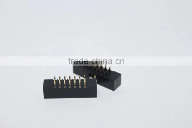 Box Header 2.54mm V/T black 10~40pin