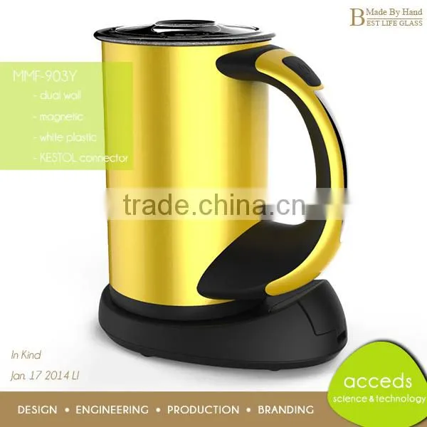 One Button Operation Automatic Cappuccino Quality Coffee Milk Frother