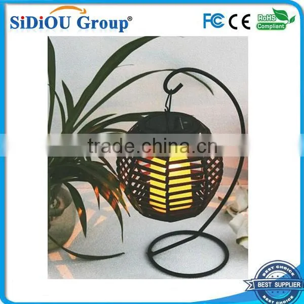 decoration antique solar lantern rattan lantern light
