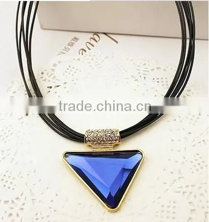 European and American fashion necklace alloy exaggerated fashion brief paragraph sweater chain necklace