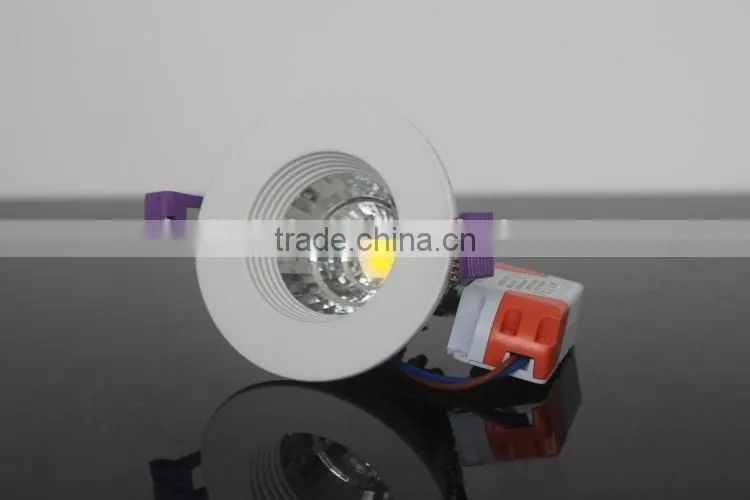 Manufacture Supply 75mm Cut Out Ceiling Mounted 7W Aluminum LED Downlight