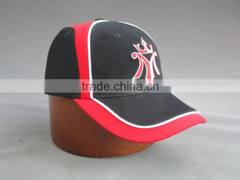 Hi quality flat embroidery 6-panel Cotton twill Baseball Cap