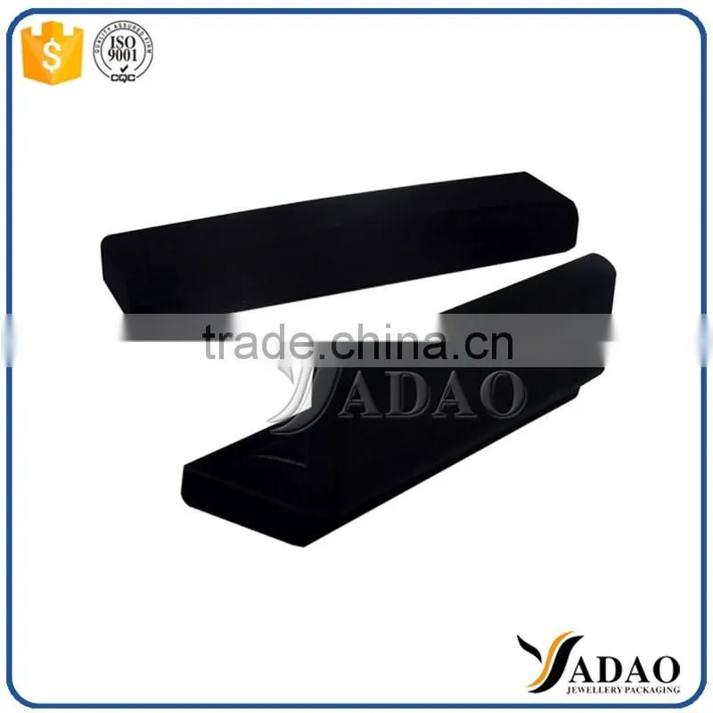Hot selling black flocking packaging boxes design