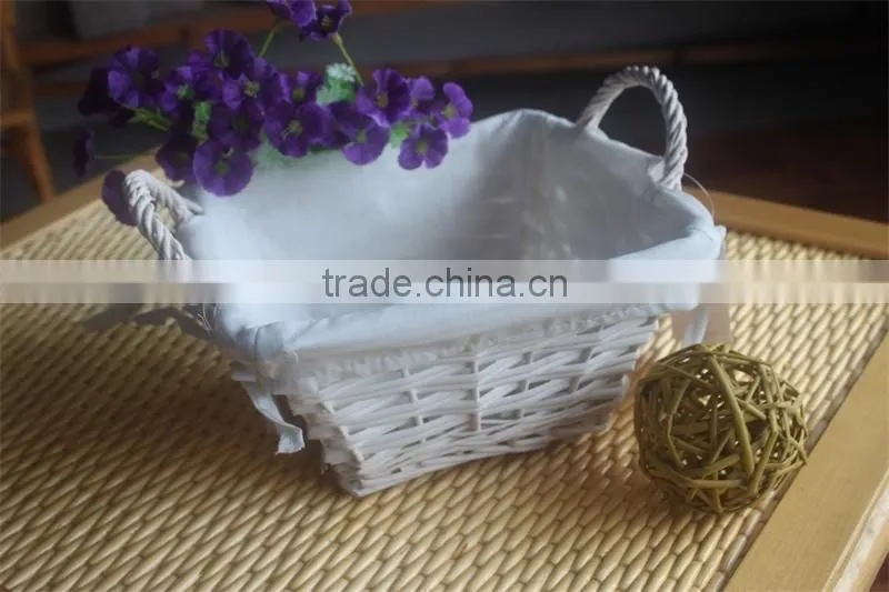small wilow storage basket; wicker stock basket
