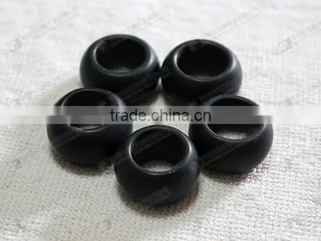 Matte black onyx beads for rings/pendants
