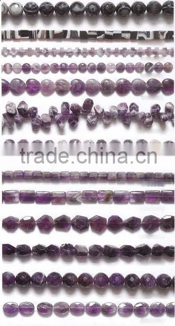 Wholesale gemstone Synthetical Amethyst Funnel shape loose beads