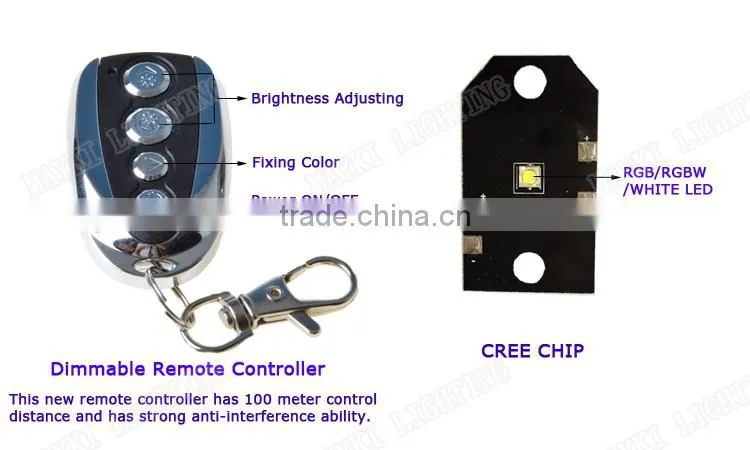 Silent running 10W white LED fiber optic light emitter with twinkle wheel