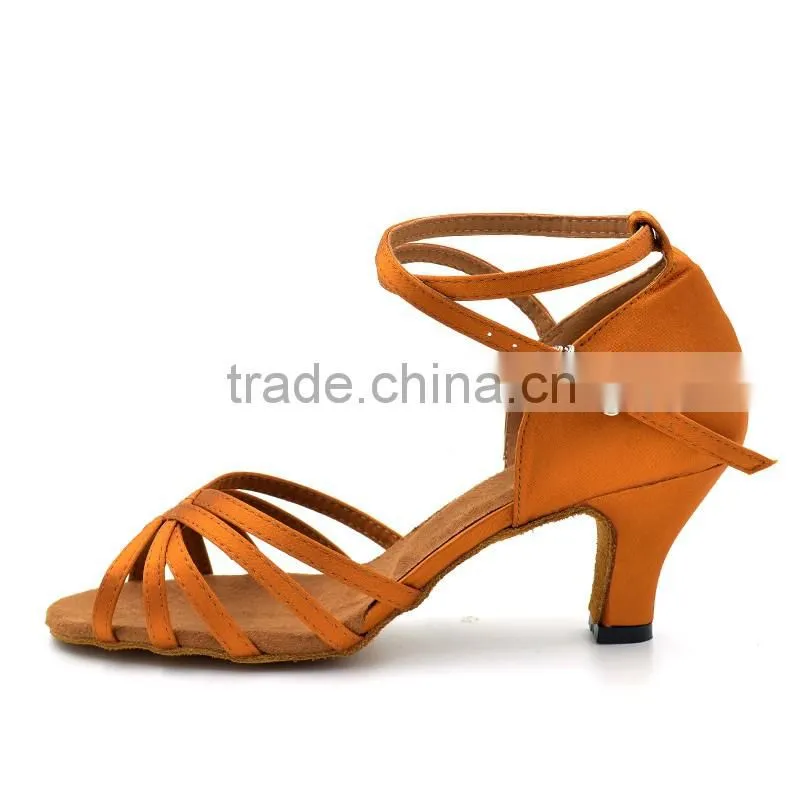 2016 black color satin italian dance shoe manufacturers