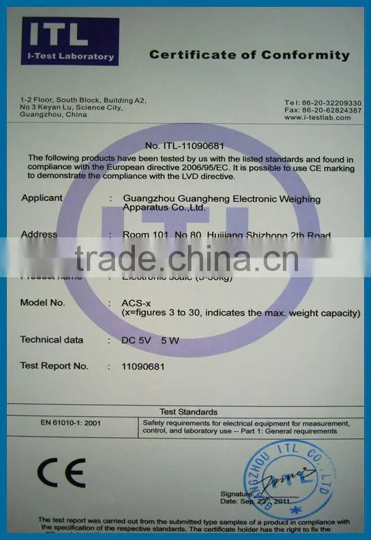 LED Display 30kg Electronic Price Balance / double dispaly low price price computing electronic scale