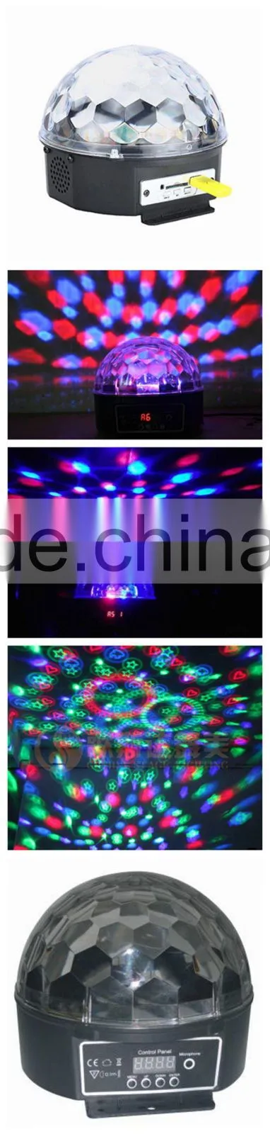 New Style Mini MP3 LED Crystal Ball Light for KTV/night club/christmas party/led lighting effect