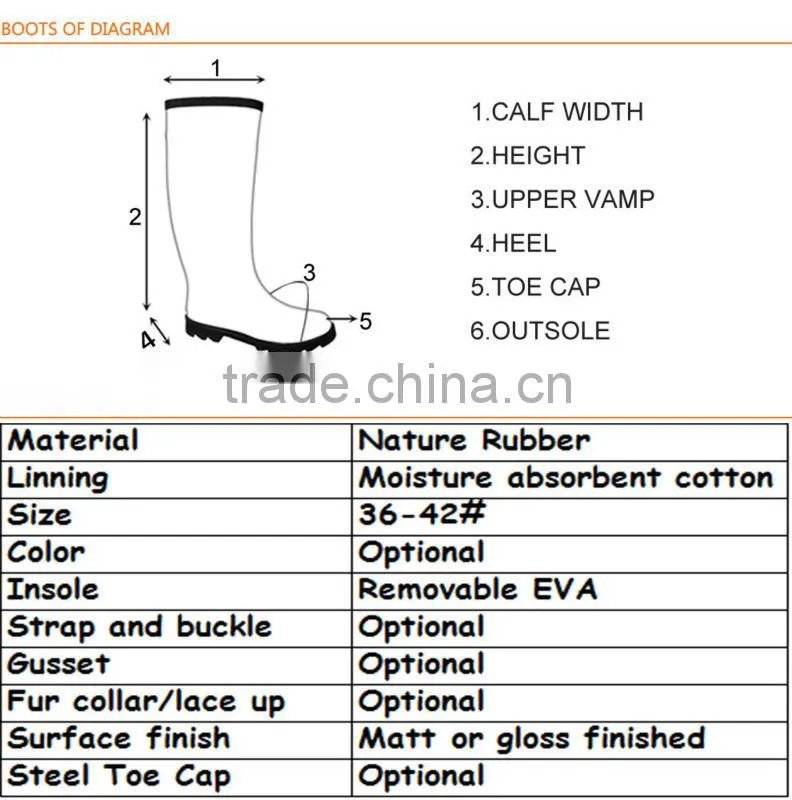 2014 new style top seller fashion rubber clear women's rain boots