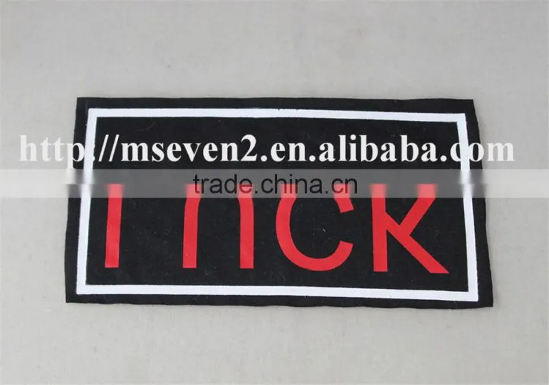 Wholesale 27.5*16cm wide embroidered cotton patches for letterman jacket