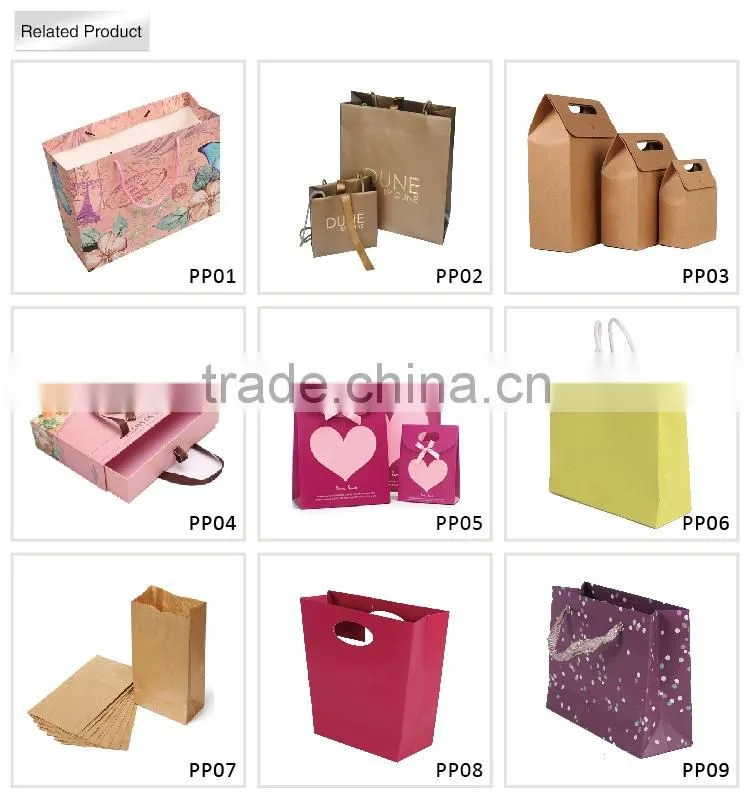 Cheap price gold foil promotional gift paper bag luxury
