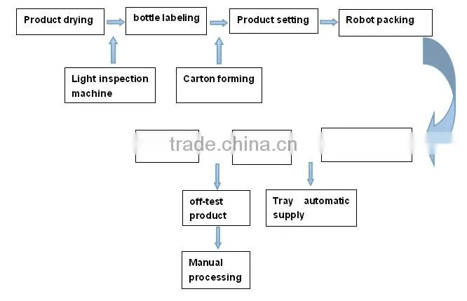 beer bottle packing line