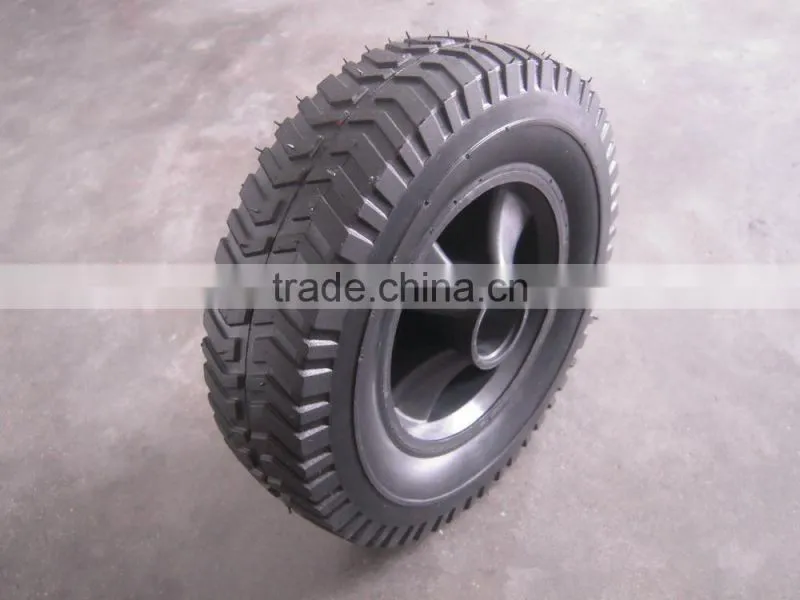Solid rubber tyre tire 10 inches Airless wheel for tool carts Kid carts wheel non-inflatable
