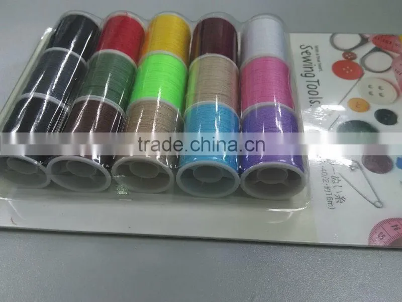 multicolor polyeater sewing thread for household