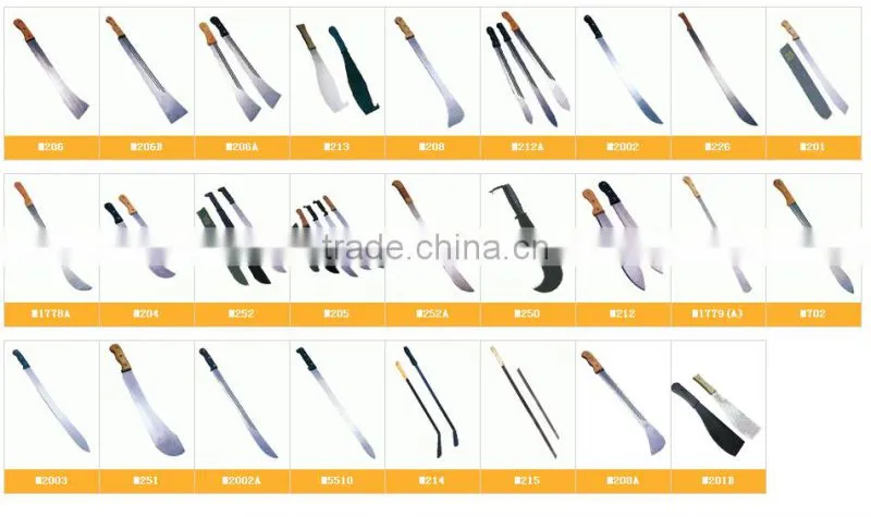 agricultural machete carbon steel sugarcane machete M251