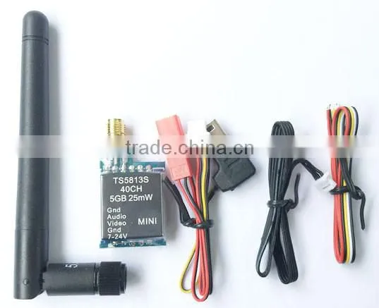 FPV TS5813S 5.8G 25mW 40CH Mini AV Wireless Transmitter For Mini Multicopter QAV250