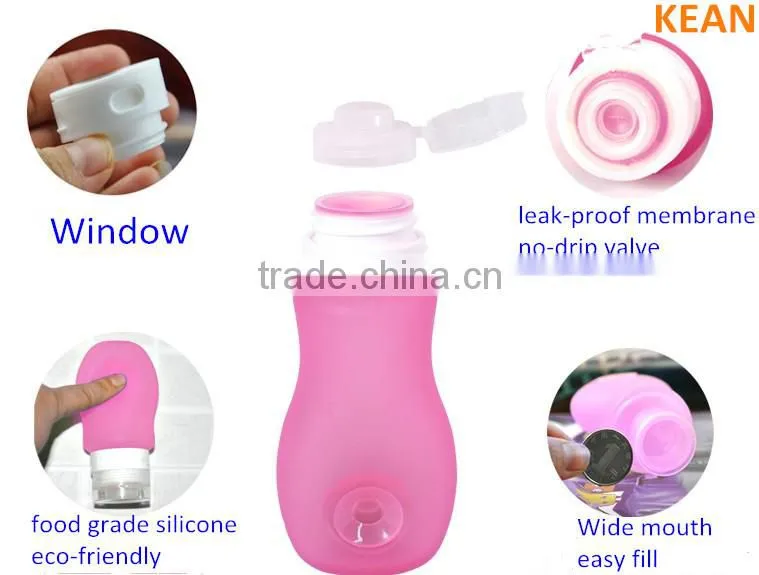 BPA Free TSA airline approved leak proof portable travel case essential bottle