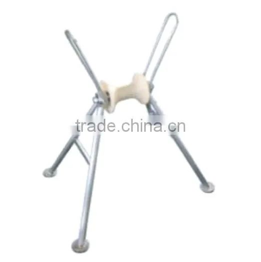 High quality cable ground roller supported by steel pipe for pulling underground cable