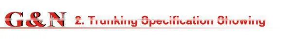 2 or 3 Compartment Plastic Cable Trunking
