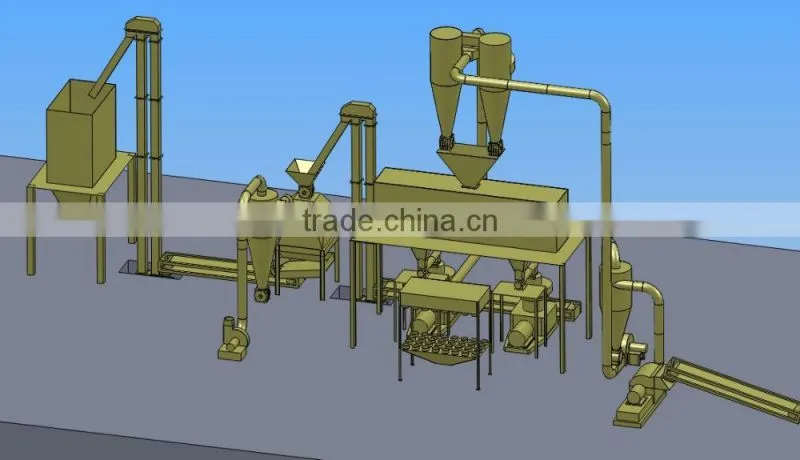 professional multi-function oyster shell hammer mill for feed powder and sawdust