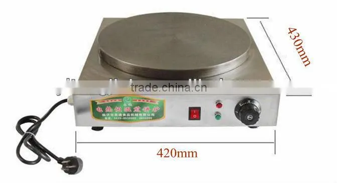 Shandong yitong commercial/household electric crepe maker(diameter:400mm,Cast iron surface)