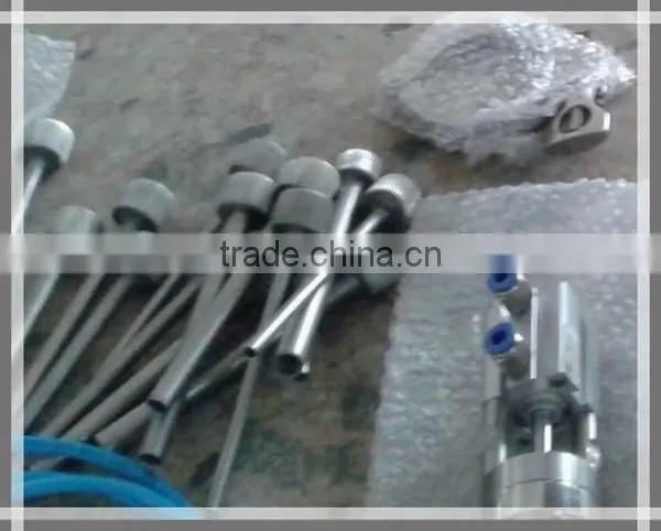 Quantitative 10-300ml Double Heads Pneumatic Unguent Tooth Paste Soy Filling Machine