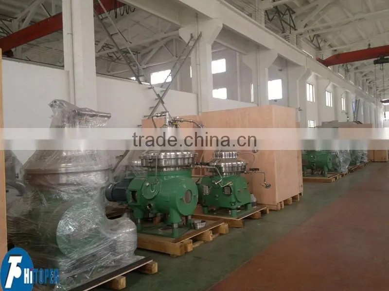 Continuous work automated centrifuge, automatic discharge disc centrifuge