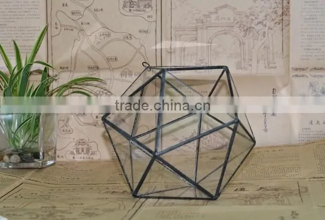 Micro landscape glasshouse clear glass globe hanging terrarium