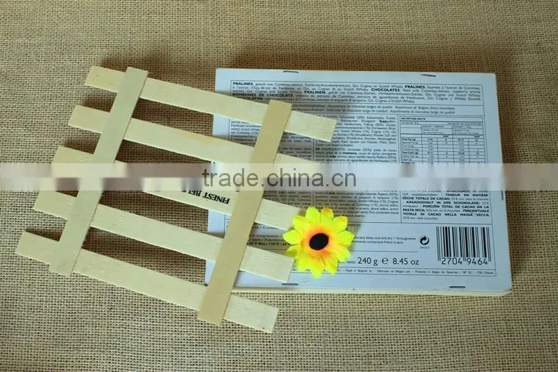 Food Use and Eco-Friendly Feature unfinished wooden chocolate packing box