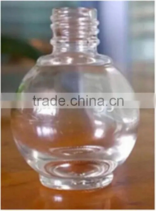 12ml Empty Glass Ball Nail Polish Bottles , Round Ball Glass Bottles