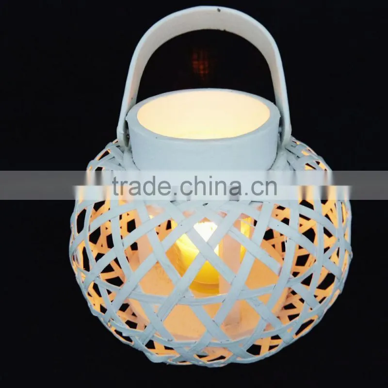 Wooden lanterns are multi-style LED candles