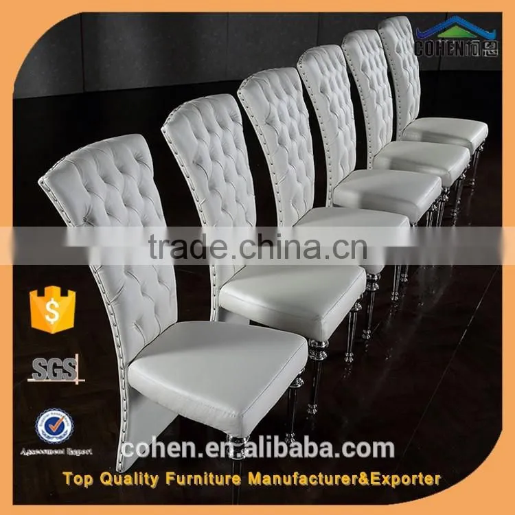 foshan Hot selling unique design dinning room stainless steel furniture dinning chair furniture