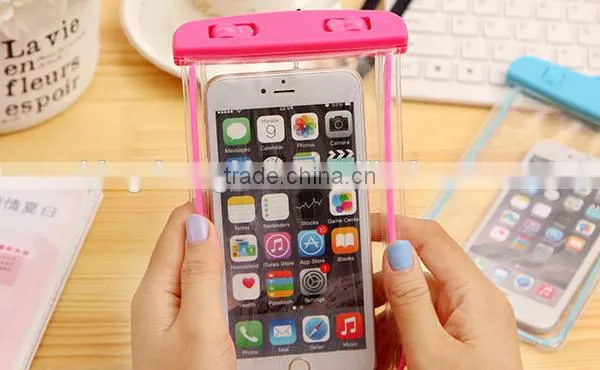 Waterproof phone bag strong sealing fluorescent bag