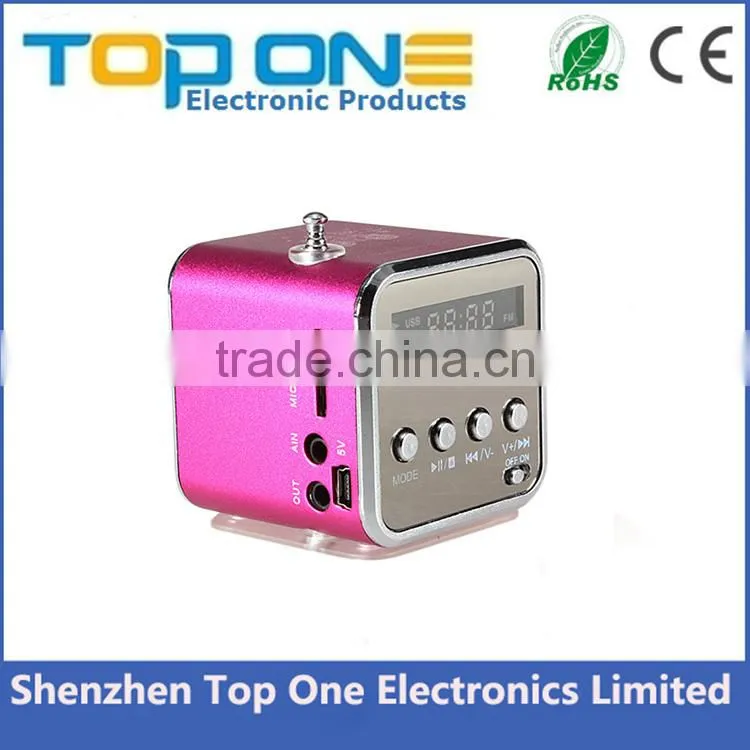 Hot selling cheap price factory wholesale led display MP3 player music portable mini speaker