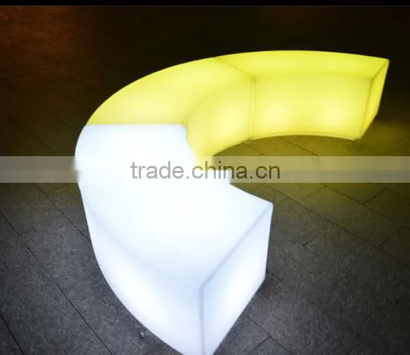 LED plastic bench rectangular home wedding decoration bench/otobi furniture in bangladesh price furniture