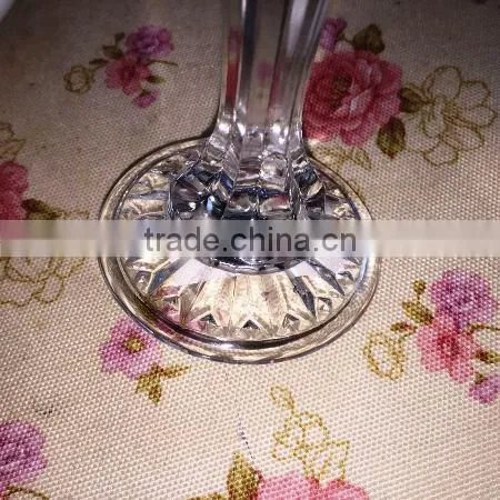 2015 New design clear embossed Glass cup &Wine glass & Goblet