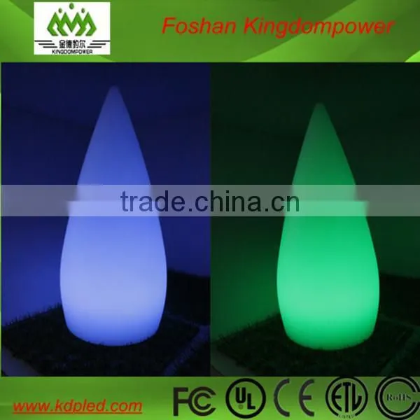 plastic material flashing led glowing table lamp