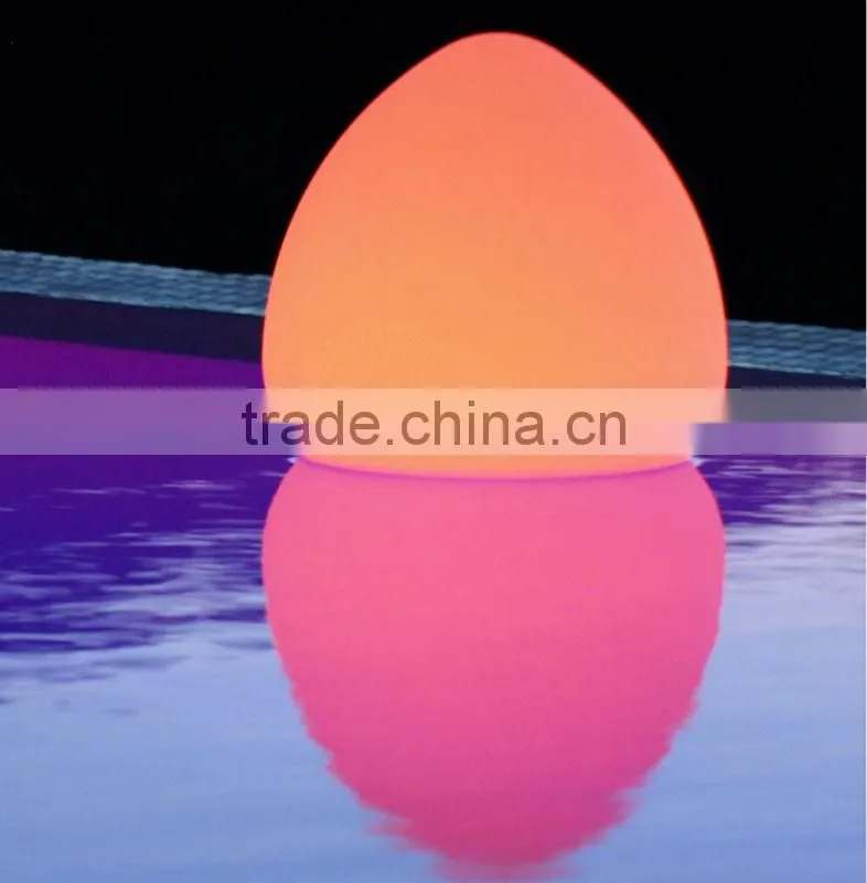 decorative waterproof pool led cordless peach light