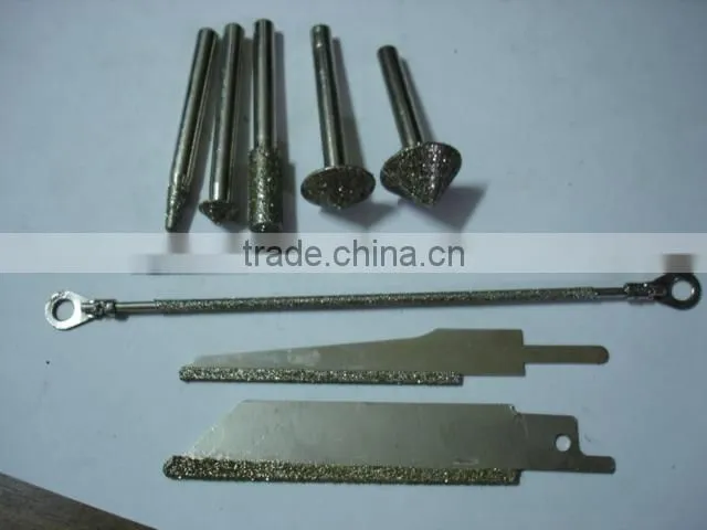 Electroplated diamond jig saw for masonry