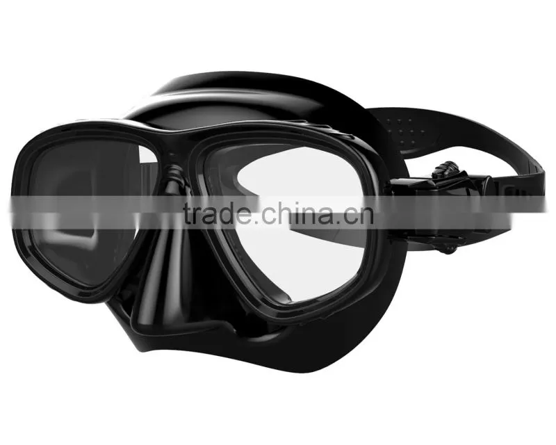 High quality, tempered glass silicone scuba diving set, diving goggles, diving masks (MK-402)
