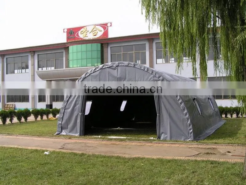 Fabric Building with side opening, commercial warehouse storage shelter, garages